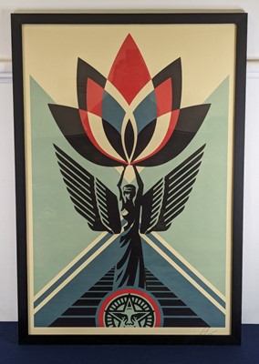 Lot 239 - Shepard Fairey (American b.1970), Winged...