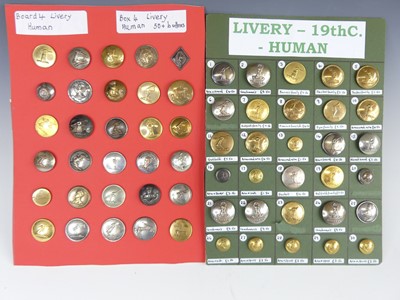Lot 701 - Livery buttons (Human), A large collection of...