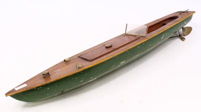 Lot 1939 - A Bassett Lowke tin plate and wooden speed...