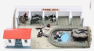 Lot 1559 - Binbak 1950s wooden and metal Zoo display...