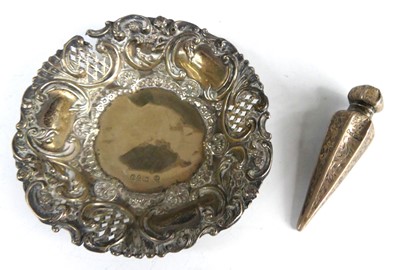 Lot 242 - An Edwardian silver pierced bonbon dish, of...
