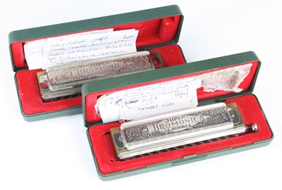 Lot 674 - An M. Hohner German Super Chromonica 270...