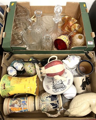 Lot 636 - A collection of ceramics and glassware, to...