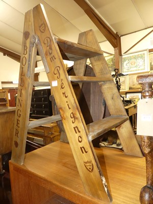 Lot 1272 - A pair of contemporary stained pine three...