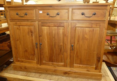 Lot 1331 - A contemporary cherrywood three door side...