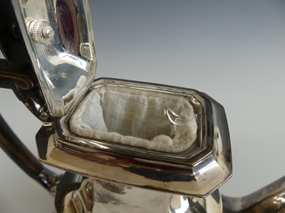 Lot 147 - An Art Deco style silver five-piece tea and...