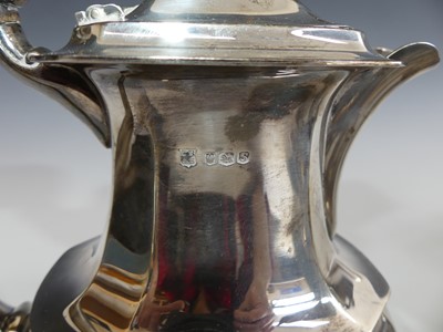 Lot 147 - An Art Deco style silver five-piece tea and...