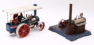 Lot 18 - Two Wilesco steam engines to include a Wilesco...