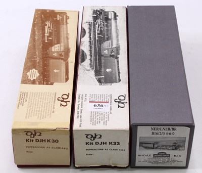 Lot 636 - 3 DJH 00 gauge unmade kits are available. The...