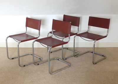 Lot 1308 - After Mies van der Rohe, circa 1960s, tubular...
