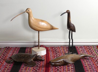 Lot 1081 - Contemporary carved beech model of a long...