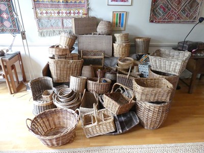 Lot 1075 - An extremely large collection of wicker items...
