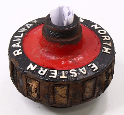 Lot 96 - A northeastern railway wooden spoked wagon...