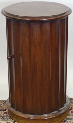 Lot 1240 - An early Victorian mahogany cylinder fluted...