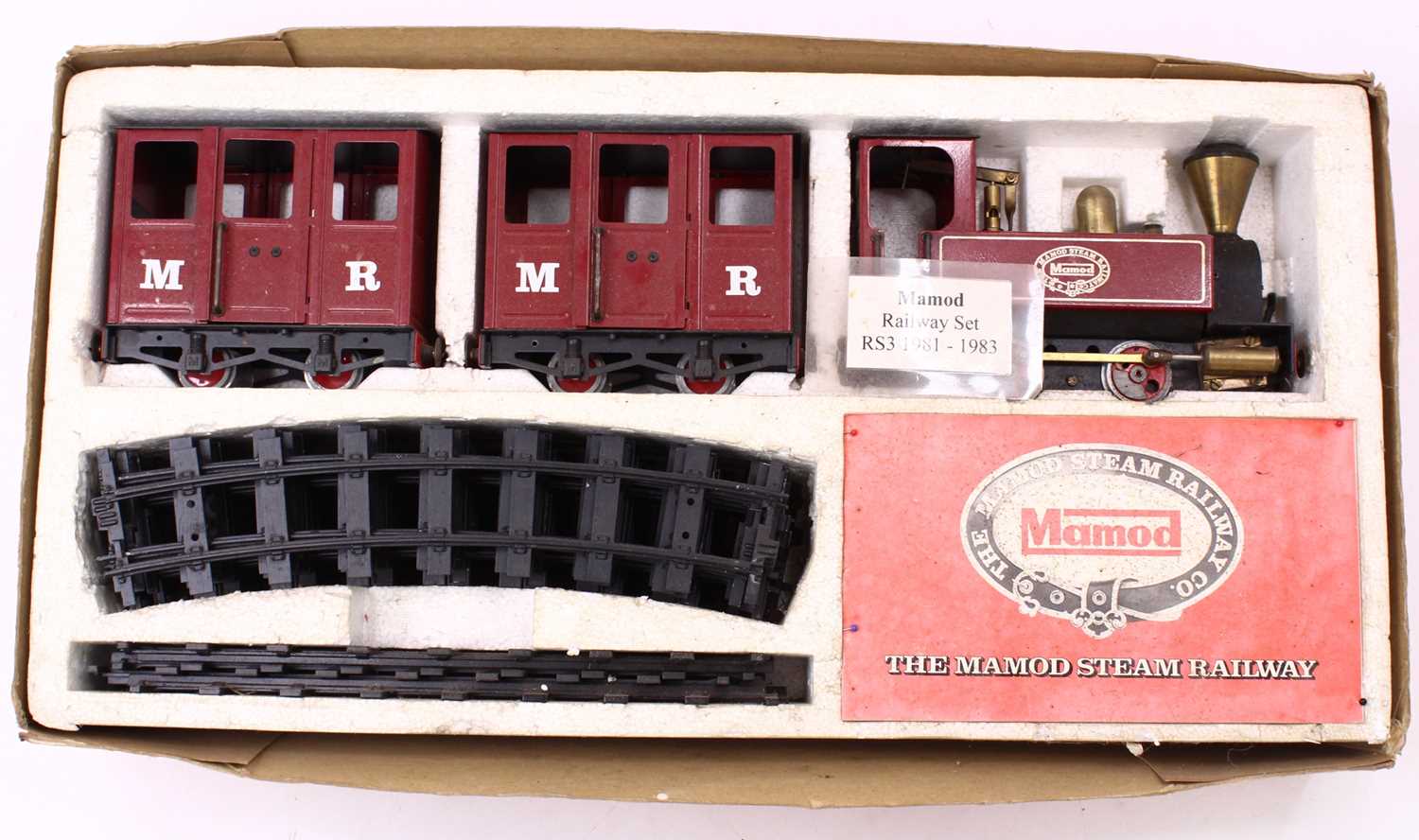 Lot 13 - Mamod RS3 Live Steam Train Set, comprising of...