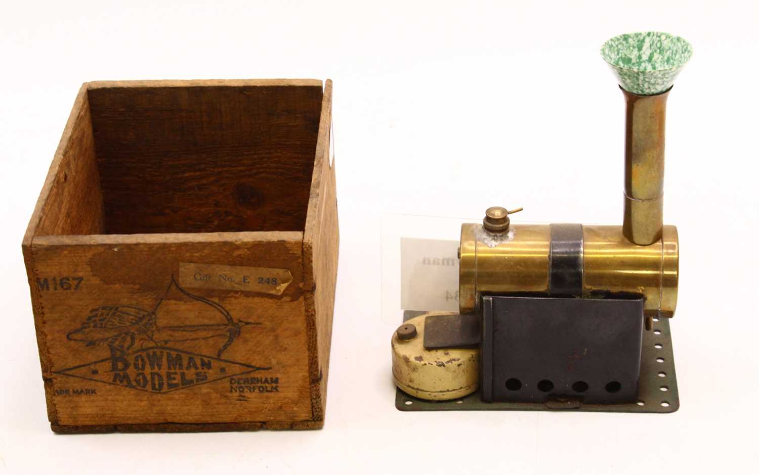 Lot 20 - A boxed Bowman Models stationary steam engine...