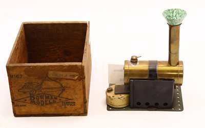 Lot 20 - A boxed Bowman Models stationary steam engine...