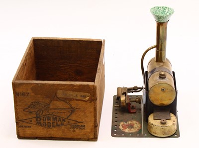 Lot 20 - A boxed Bowman Models stationary steam engine...
