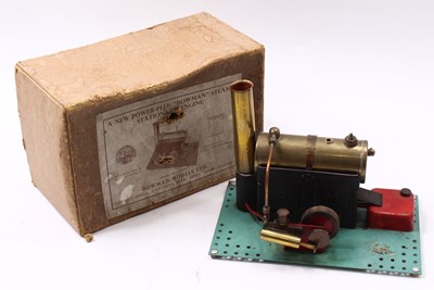 Lot 19 - A boxed Bowman new power-plus steam stationary...