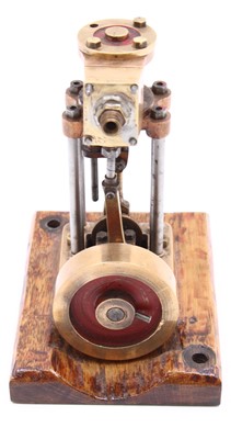 Lot 35 - A scratchbuilt miniature stationary vertical...