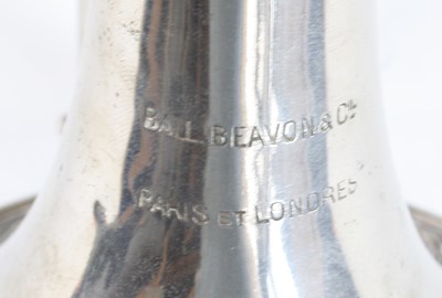 Lot 659 - An early 20th century chrome plated cornet,...