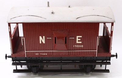 Lot 51 - A 5-inch gauge North Eastern guards van in NE...