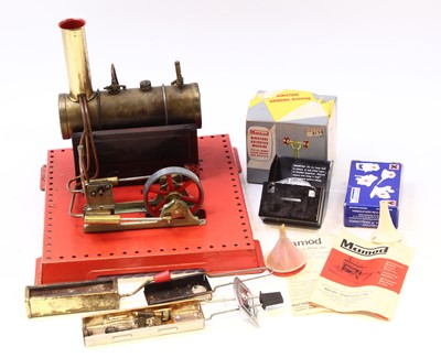 Lot 11 - An unboxed Mamod stationary steam engine,...