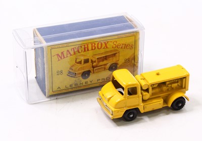 Lot 1666 - A Matchbox 1/75 series No. 28 compressor lorry,...