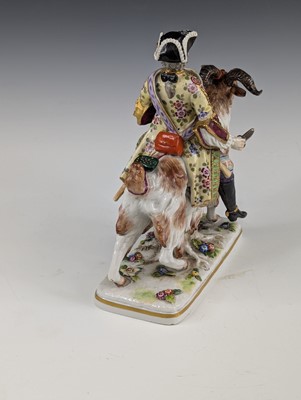Lot 2068 - A Dresden porcelain figure of Count Bruhl's...