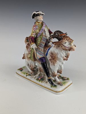 Lot 2068 - A Dresden porcelain figure of Count Bruhl's...