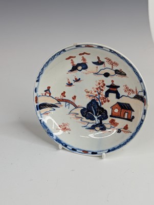 Lot 2043 - A Lowestoft porcelain saucer, circa 1780,...