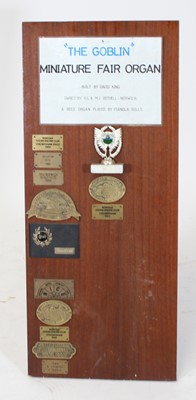 Lot 43 - The Goblin Miniature Organ, hand built by...