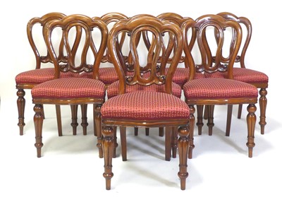 Lot 1339 - A set of eight Victorian style mahogany dining...