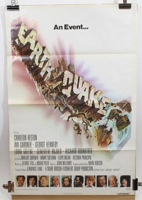 Lot 97 - Earthquake, 1974 U.S. one sheet film poster,...