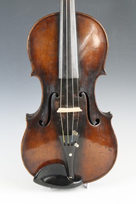 Lot 641 - A Continental violin, having a two-piece maple...