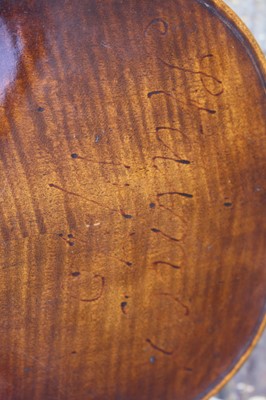 Lot 641 - A Continental violin, having a two-piece maple...