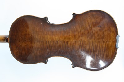 Lot 641 - A Continental violin, having a two-piece maple...