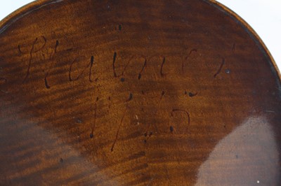 Lot 641 - A Continental violin, having a two-piece maple...