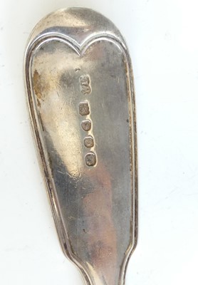 Lot 2102 - A Victorian silver soup ladle, in the Fiddle &...