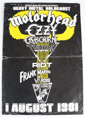 Lot 716 - Heavy Metal Holocaust, a programme for the...