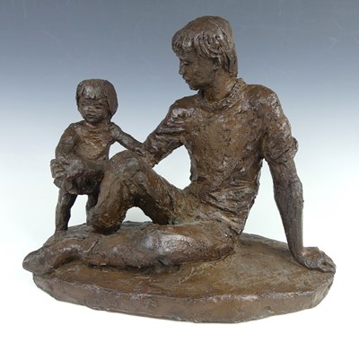Lot 17 - Karin Jonzen (1914-1998) - Father and child,...