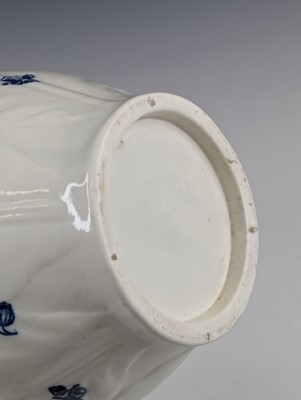 Lot 2060 - A Worcester porcelain mask jug, circa 1770, of...