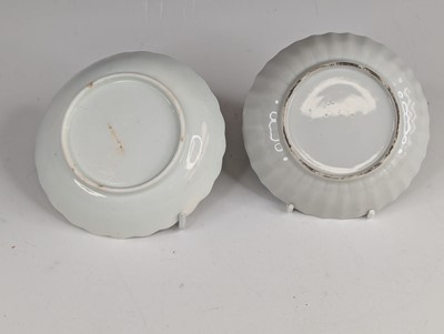 Lot 2042 - An English porcelain saucer, 18th century,...