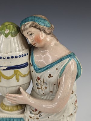 Lot 2065 - A Staffordshire pearlware figure of Andromache,...