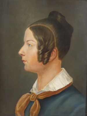 Lot 2507 - Mid-19th century continental school - Profile...