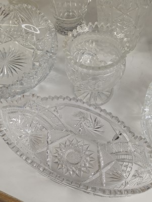 Lot 2082 - A collection of crystal glassware, 19th...