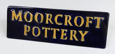 Lot 2 - A contemporary Moorcroft pottery desk name...