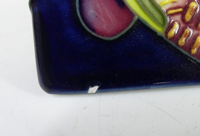Lot 2 - A contemporary Moorcroft pottery desk name...