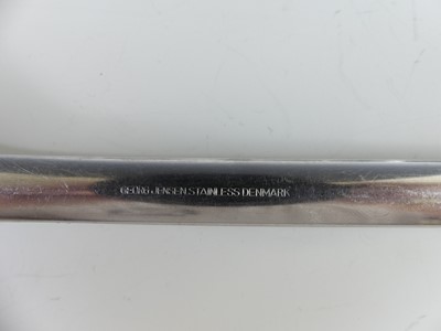 Lot 116 - A George Jensen stainless steel eight-place...