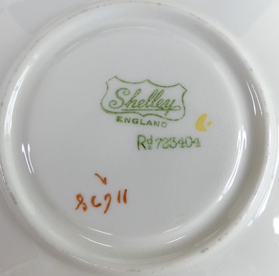 Lot 38 - A 1930s Shelley bone china part tea set in the...
